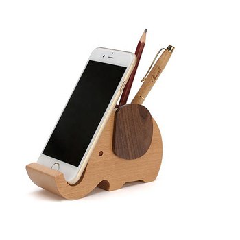 木製手機架-大象造型 _2